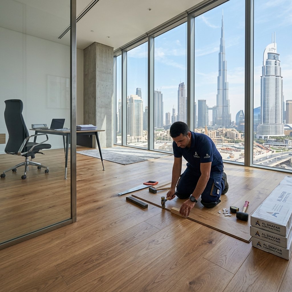 Modern Hardwood Flooring installation