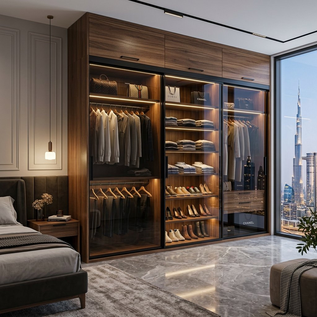 Sliding Wooden Wardrobe